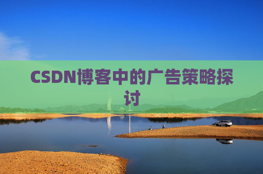 CSDN博客中的广告策略探讨